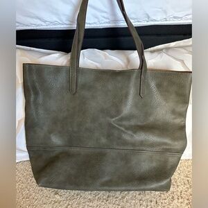Street Level Olive Green Parker Tote